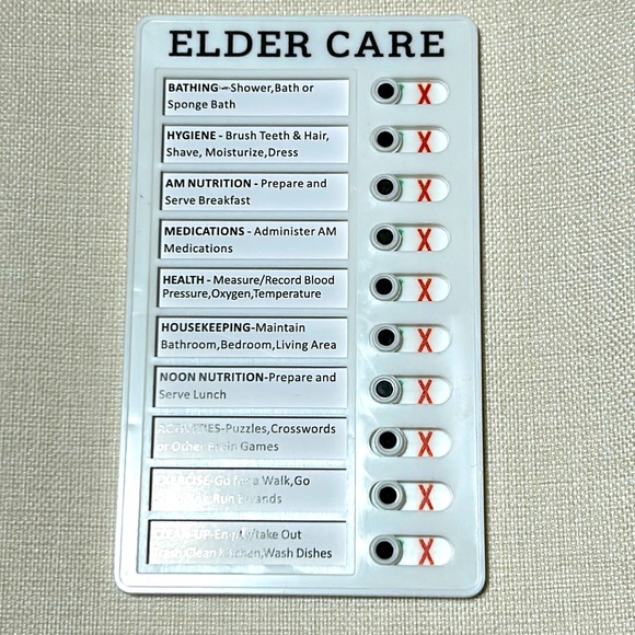 Elder Care Checklist Chorus Chart Detachable Paper 1 Piece - Picture 2 of 6